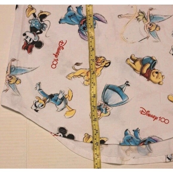 Disney 100th Anniversary D23 Mickey & Friends All Over Print Women’s Large Tee - Picture 3 of 5